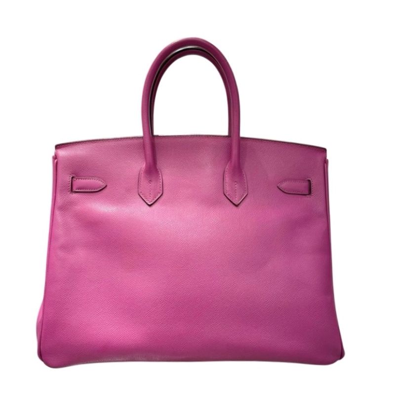 エルメス HERMES バーキン35　　 □H刻 シクラメン エプソン レディース ハンドバッグ