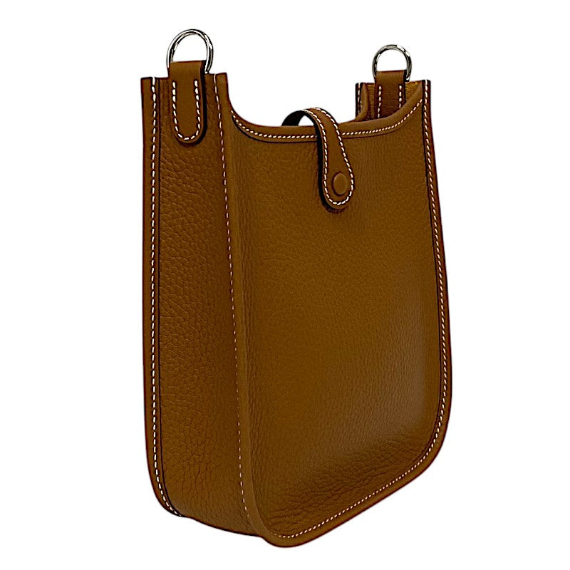 エルメス HERMES エヴリンTPM W刻 ゴールド シルバー金具 トリヨン レディース ショルダーバッグ
