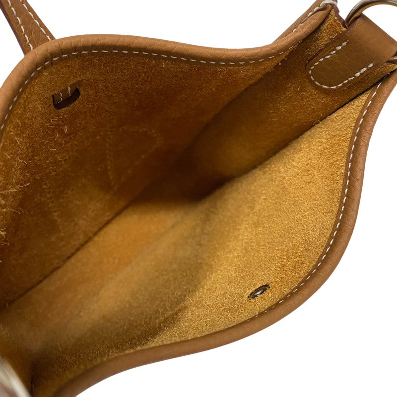 エルメス HERMES エヴリンTPM W刻 ゴールド シルバー金具 トリヨン レディース ショルダーバッグ