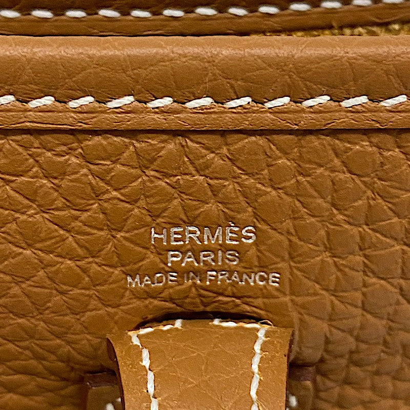 エルメス HERMES エヴリンTPM W刻 ゴールド シルバー金具 トリヨン レディース ショルダーバッグ