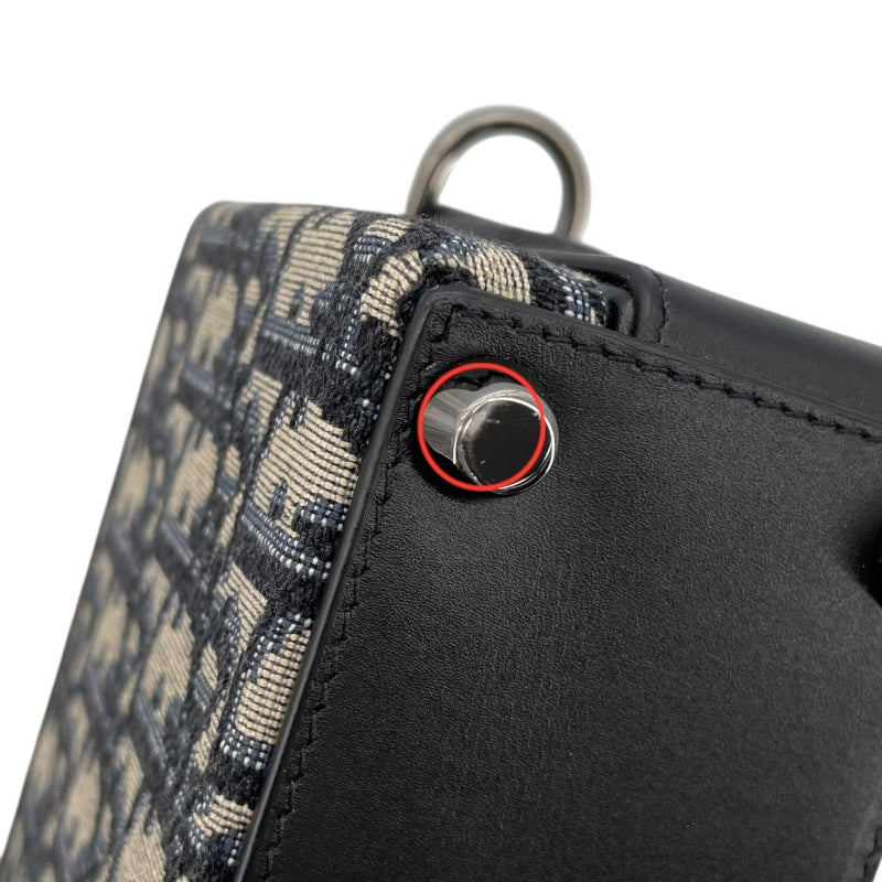 クリスチャン・ディオール Christian Dior ロック ミニ バッグ 1LXP0119MCT オブリークジャガード キャンバス/レザー レディース ショルダーバッグ