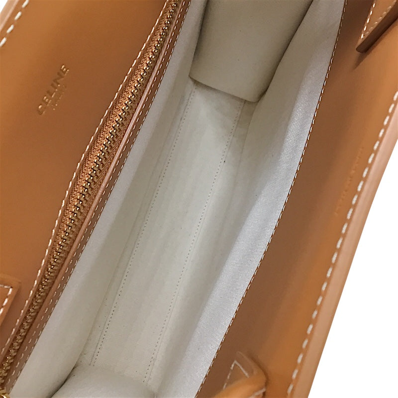 セリーヌ CELINE スモール バーティカルカバ 191542 ナチュラル/タン キャンバス/カーフ レディース ショルダーバッグ