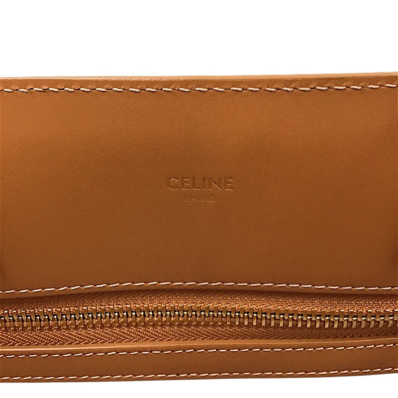 セリーヌ CELINE スモール バーティカルカバ 191542 ナチュラル/タン キャンバス/カーフ レディース ショルダーバッグ