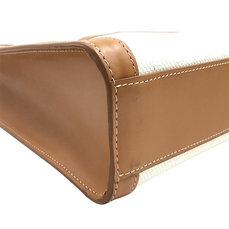 セリーヌ CELINE スモール バーティカルカバ 191542 ナチュラル/タン キャンバス/カーフ レディース ショルダーバッグ