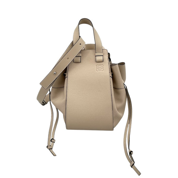 ロエベ LOEWE ハンモックバッグ ドローストリング スモール ベージュ カーフレザー レディース ショルダーバッグ