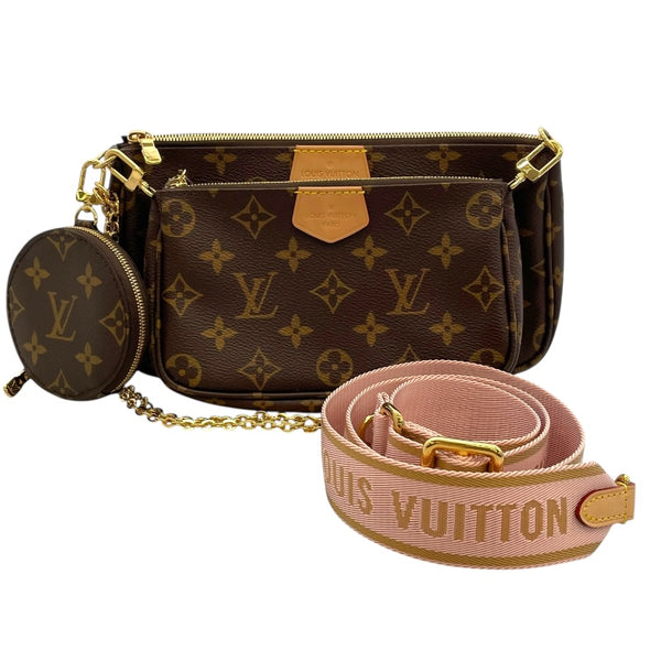 ルイ・ヴィトン LOUIS VUITTON ミュルティ ポシェットアクセソワール M44840 ブラウン モノグラムキャンバス レディース ショルダーバッグ