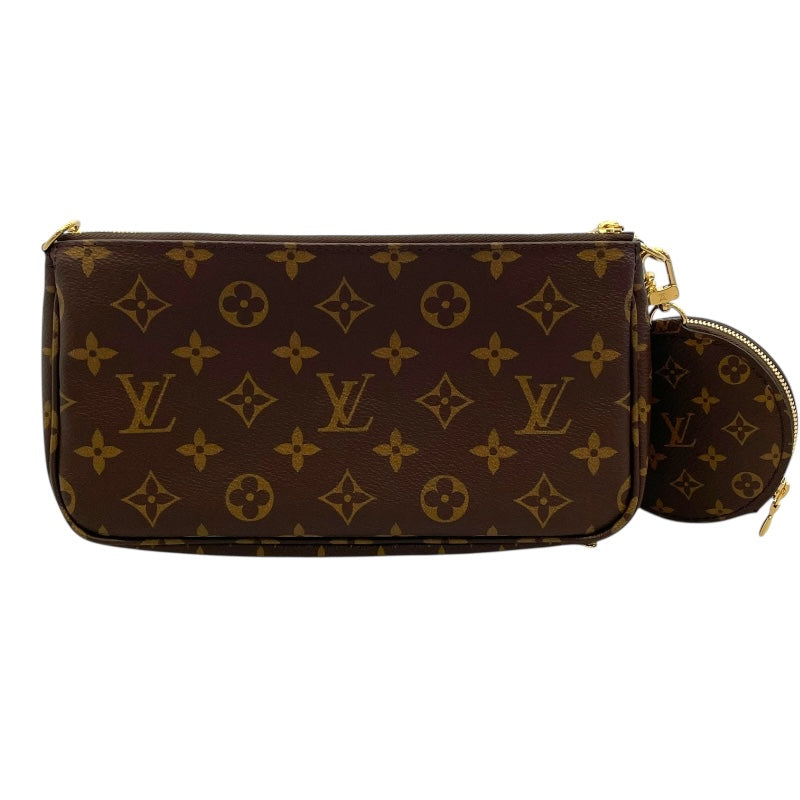 ルイ・ヴィトン LOUIS VUITTON ミュルティ ポシェットアクセソワール M44840 ブラウン モノグラムキャンバス レディース ショルダーバッグ