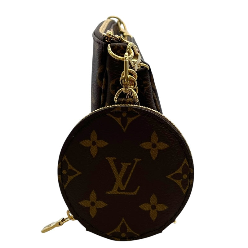 ルイ・ヴィトン LOUIS VUITTON ミュルティ ポシェットアクセソワール M44840 ブラウン モノグラムキャンバス レディース ショルダーバッグ