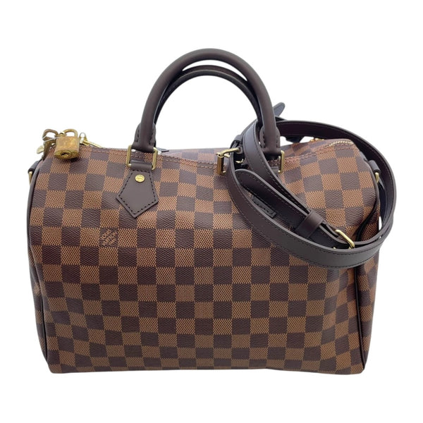 ルイ・ヴィトン LOUIS VUITTON スピーディ・バンドリエール30 N41367 ブラウン ダミエ・エベヌ キャンバス レディース ボストンバッグ