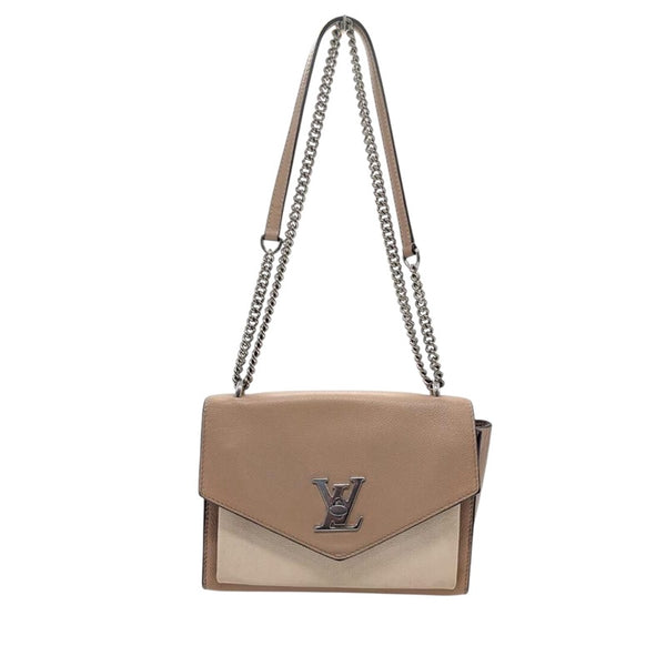 ルイ・ヴィトン LOUIS VUITTON マイロックミーBB M52777 ベージュ レザー レディース ショルダーバッグ