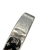 ルイ・ヴィトン LOUIS VUITTON カフ・ナノングラム M00250 パラジウム メタル レディース バングル