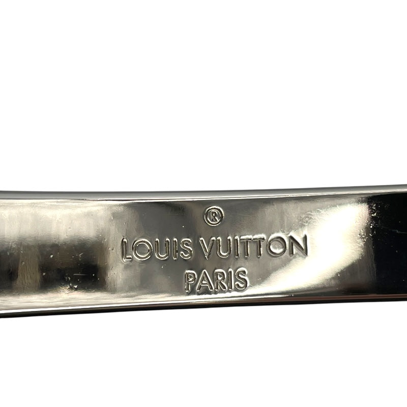 ルイ・ヴィトン LOUIS VUITTON カフ・ナノングラム M00250 パラジウム メタル レディース バングル