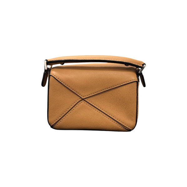 ロエベ LOEWE パズルバッグナノ キャメル カーフ レディース ハンドバッグ