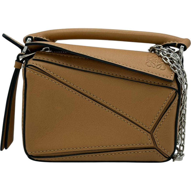 ロエベ LOEWE パズルバッグ ナノ キャメル カーフ レディース ロエベ LOEWE パズルバッグ ナノ キャメル カーフ レディース