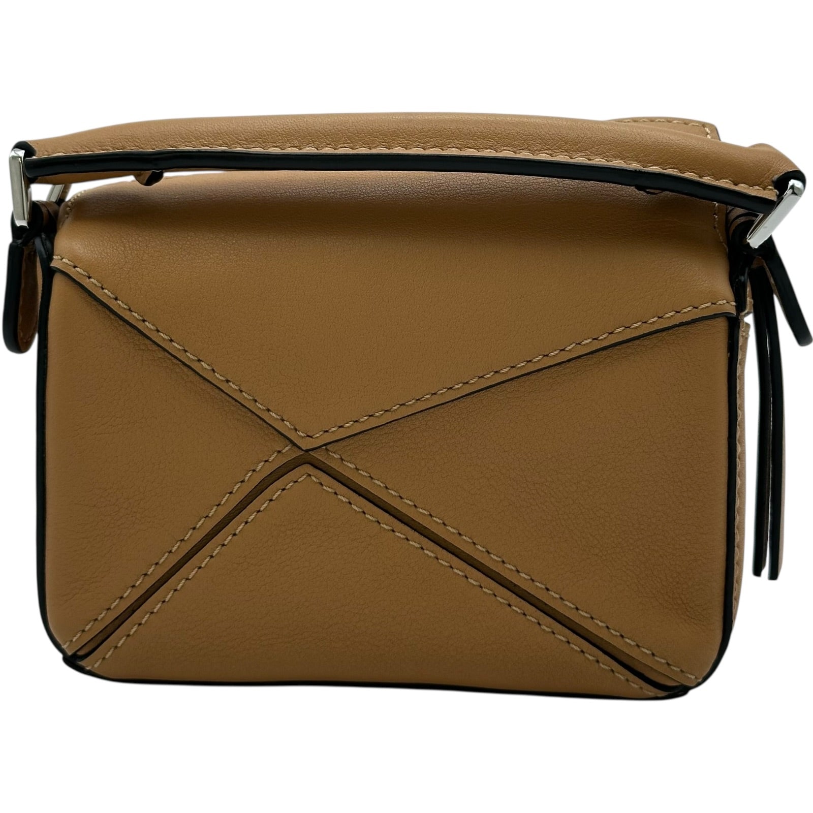 ロエベ LOEWE パズルバッグ ナノ キャメル カーフ レディース