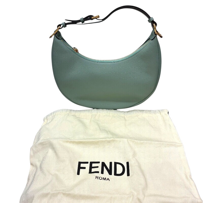 フェンディ FENDI グラフィティスモール ８BR798 グリーン カーフレザー レディース ショルダーバッグ
