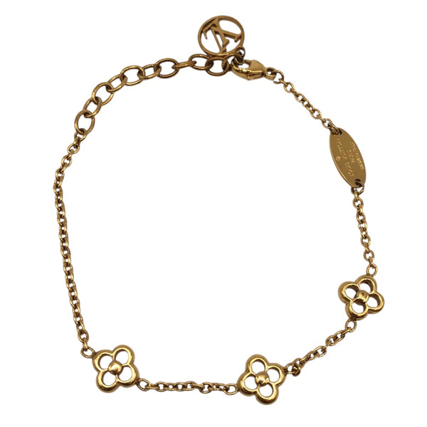 ルイ・ヴィトン LOUIS VUITTON ブラスレ・フラワーフル LVサークル ゴールドメッキ アクセサリー