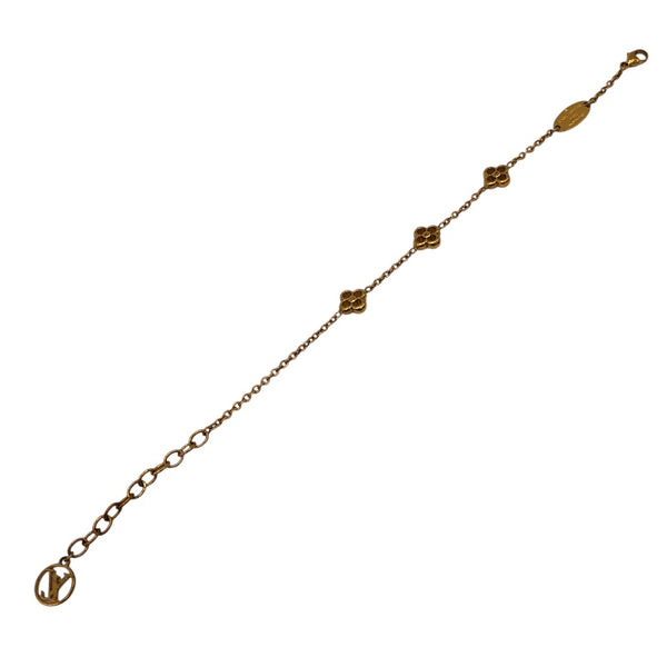ルイ・ヴィトン LOUIS VUITTON ブラスレ・フラワーフル LVサークル ゴールドメッキ アクセサリー