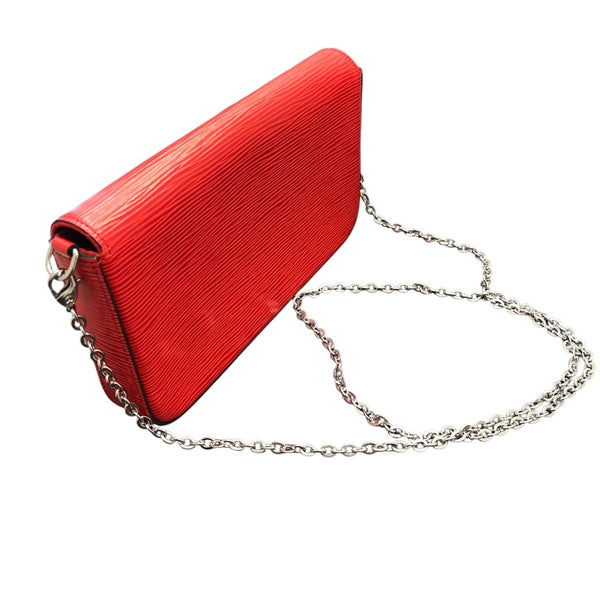 ルイ・ヴィトン LOUIS VUITTON ポシェット・フェリシー M41559 レッド エピレザー レディース ショルダーバッグ