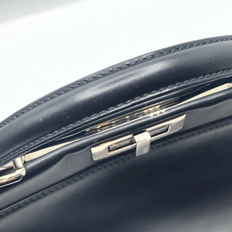 フェンディ FENDI ピーカブーバグズレギュラー 8BN226 ブラック レザー レディース ショルダーバッグ
