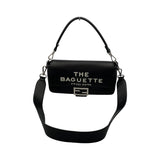 フェンディ FENDI バゲットバッグ  MARC JACOBS 8BR600 ブラック レザー レディース ショルダーバッグ