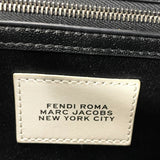 フェンディ FENDI バゲットバッグ  MARC JACOBS 8BR600 ブラック レザー レディース ショルダーバッグ