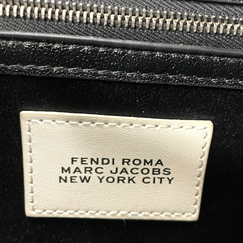 フェンディ FENDI バゲットバッグ  MARC JACOBS 8BR600 ブラック レザー レディース ショルダーバッグ