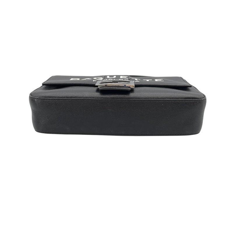 フェンディ FENDI バゲットバッグ  MARC JACOBS 8BR600 ブラック レザー レディース ショルダーバッグ