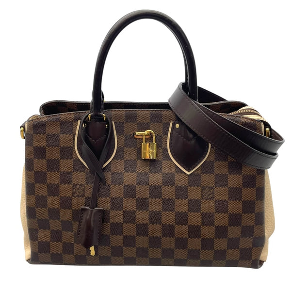 ルイ・ヴィトン LOUIS VUITTON ノルマンディー N44028 ブラウン ダミエ・キャンバス レディース ハンドバッグ