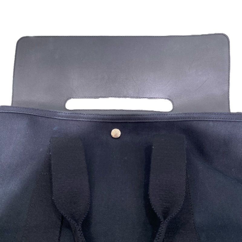 エルメス HERMES ヴァルパライソMM ブラック トワル/レザー レディース トートバッグ