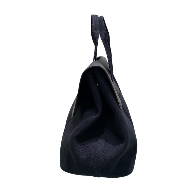 エルメス HERMES ヴァルパライソMM ブラック トワル/レザー レディース トートバッグ