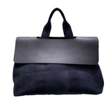 エルメス HERMES ヴァルパライソMM ブラック トワル/レザー レディース トートバッグ