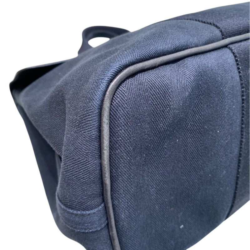 エルメス HERMES ヴァルパライソMM ブラック トワル/レザー レディース トートバッグ