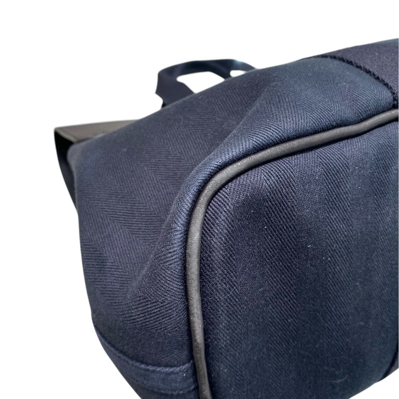エルメス HERMES ヴァルパライソMM ブラック トワル/レザー レディース トートバッグ