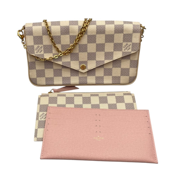 ルイ・ヴィトン LOUIS VUITTON ポシェット・フェリシー N63106 ホワイト ダミエ・アズール レディース ショルダーバッグ