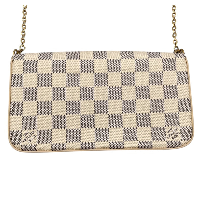 ルイ・ヴィトン LOUIS VUITTON ポシェット・フェリシー N63106 ホワイト ダミエ・アズール レディース ショルダーバッグ