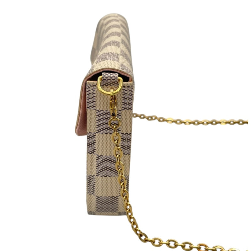 ルイ・ヴィトン LOUIS VUITTON ポシェット・フェリシー N63106 ホワイト ダミエ・アズール レディース ショルダーバッグ