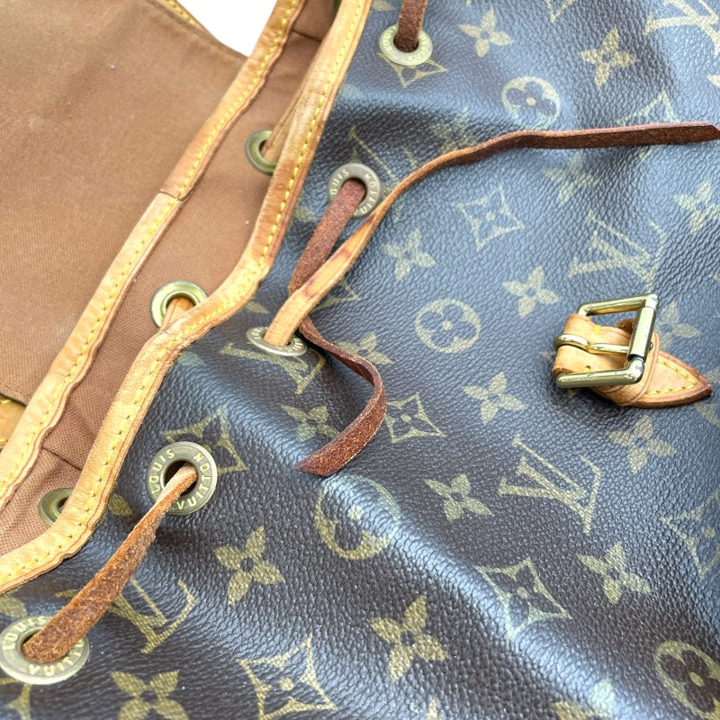 ルイ・ヴィトン LOUIS VUITTON モンスリMM M51136 ブラウン モノグラム・キャンバス レディース リュック・デイパック