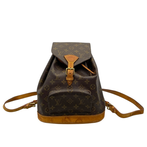 ルイ・ヴィトン LOUIS VUITTON モンスリMM M51136 ブラウン モノグラム・キャンバス レディース リュック・デイパック