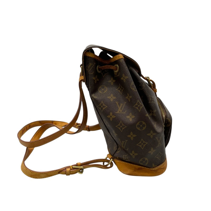 ルイ・ヴィトン LOUIS VUITTON モンスリMM M51136 ブラウン モノグラム・キャンバス レディース リュック・デイパック