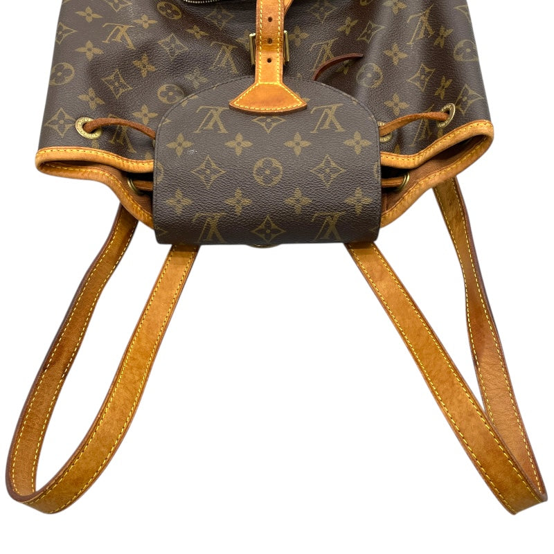 ルイ・ヴィトン LOUIS VUITTON モンスリMM M51136 ブラウン モノグラム・キャンバス レディース リュック・デイパック