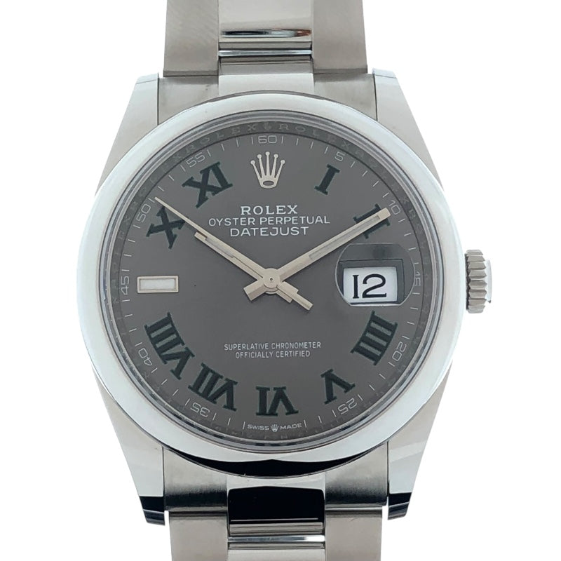 ロレックス ROLEX デイトジャスト36　スレート 126200 SS 自動巻き メンズ 腕時計