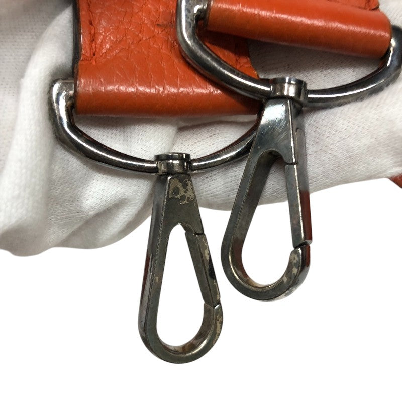 エルメス HERMES ジプシエール34 □K刻 オレンジ シルバー金具 トリヨン レディース ショルダーバッグ