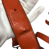 エルメス HERMES ジプシエール34 □K刻 オレンジ シルバー金具 トリヨン レディース ショルダーバッグ