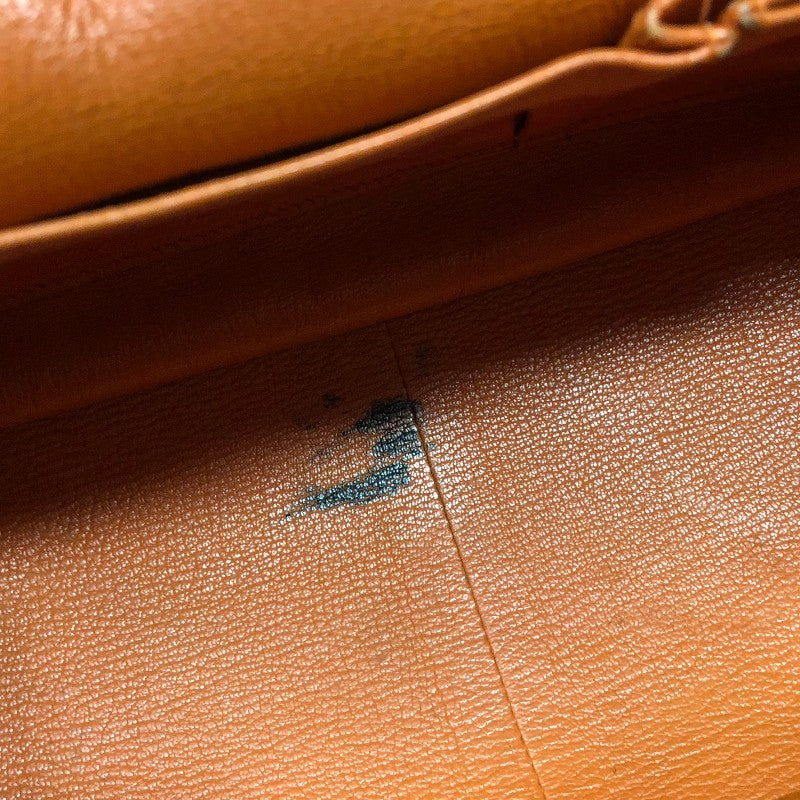 エルメス HERMES ジプシエール34 □K刻 オレンジ シルバー金具 トリヨン レディース ショルダーバッグ