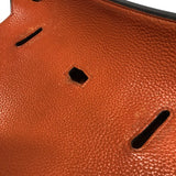 エルメス HERMES ジプシエール34 □K刻 オレンジ シルバー金具 トリヨン レディース ショルダーバッグ
