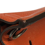 エルメス HERMES ジプシエール34 □K刻 オレンジ シルバー金具 トリヨン レディース ショルダーバッグ