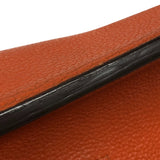 エルメス HERMES ジプシエール34 □K刻 オレンジ シルバー金具 トリヨン レディース ショルダーバッグ