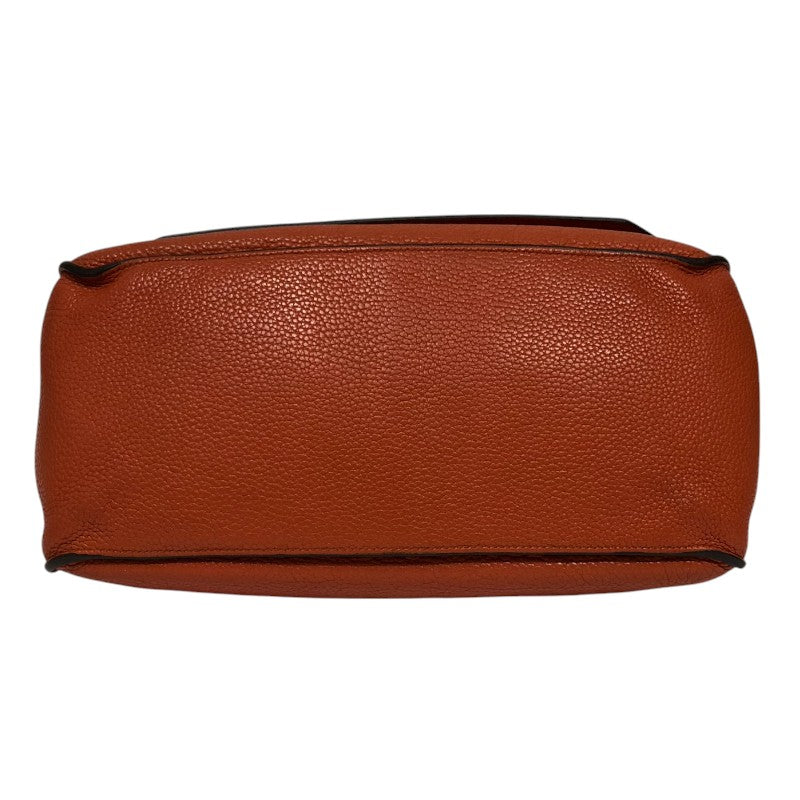 エルメス HERMES ジプシエール34 □K刻 オレンジ シルバー金具 トリヨン レディース ショルダーバッグ