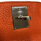 エルメス HERMES ジプシエール34 □K刻 オレンジ シルバー金具 トリヨン レディース ショルダーバッグ